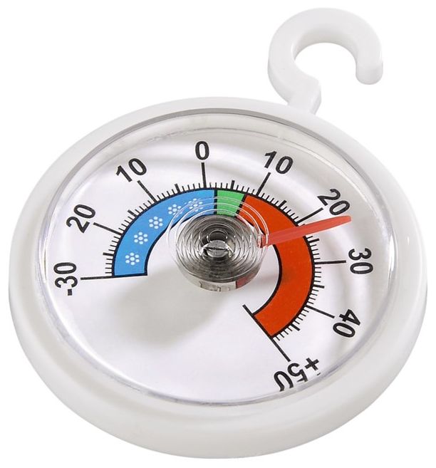  111309 Kühl-/Gefrierschrankthermometer rund (Weiß) 