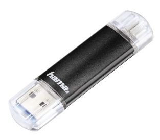 USB Type-A / Micro-USB Stick 16 GB  123998 Laeta Twin (Schwarz) 