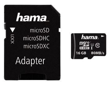 MicroSDHC Speicherkarte 16 GB Klasse 10 124138 