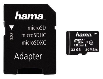 MicroSDHC Speicherkarte 32 GB Klasse 10 124139 