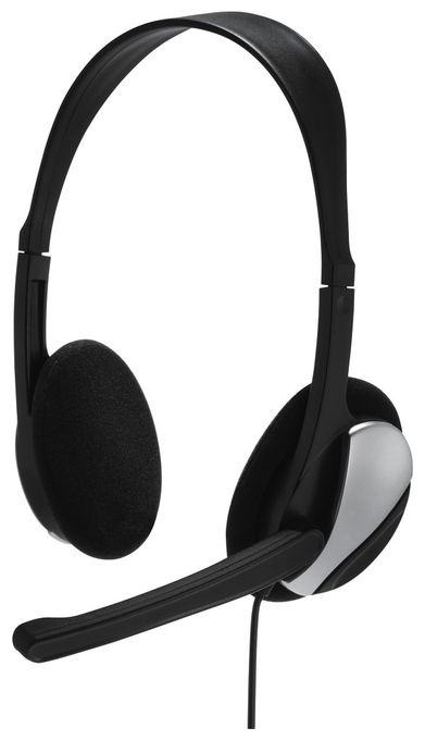 Ohraufliegender Kopfhörer Kabelgebunden  139900 Essential HS200 (Schwarz, Silber) 