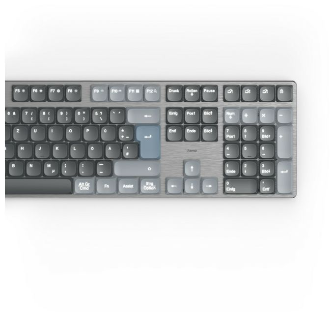 Heimbüro Tastatur Bluetooth 2.4 GHz (Anthrazit, Schwarz, Blau) 173070 WK-800 