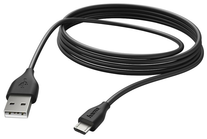 Stecker USB A auf Micro-USB B 3 m  173788 (Schwarz) 