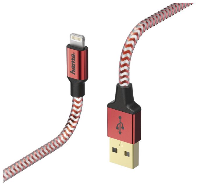 Stecker Lightning auf USB A 1,5 m  178299 (Rot) 