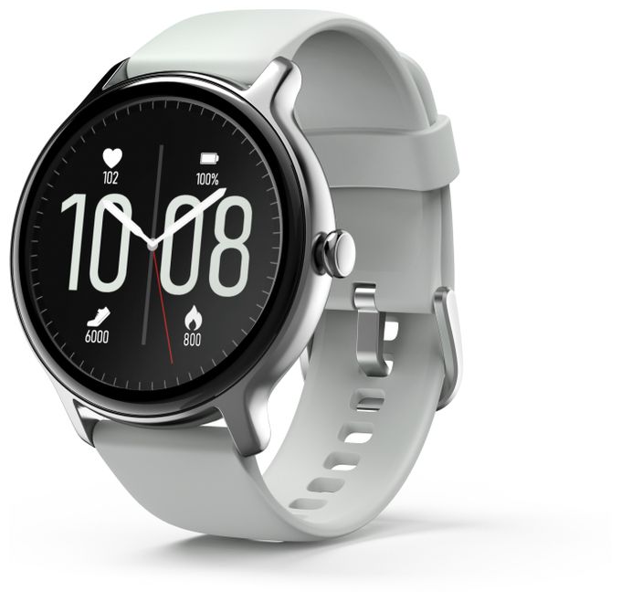 Digital 45 mm Smartwatch Rund IP68 144 h 220 ppi  178609 Fit Watch 4910 (Silber) 