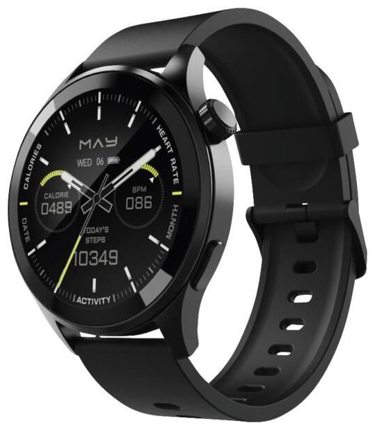 Smartwatch Rund IP68  179055 6050 (Schwarz) 