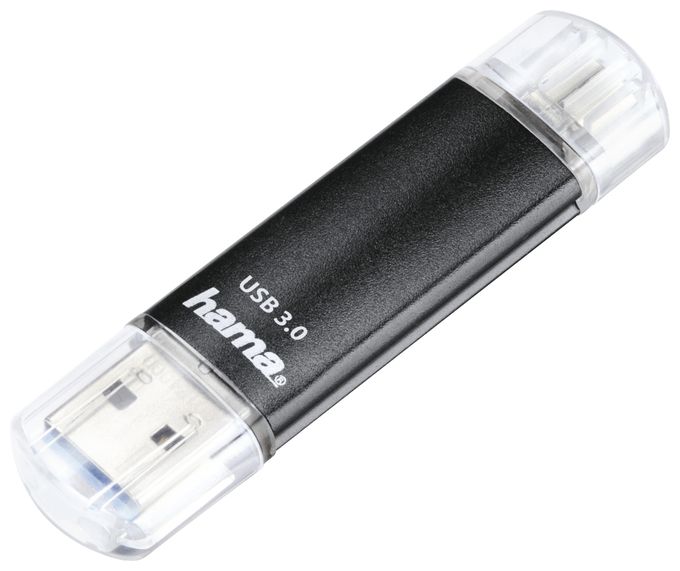 USB Type-A / Micro-USB Stick 256 GB  181071 Laeta Twin (Schwarz) 