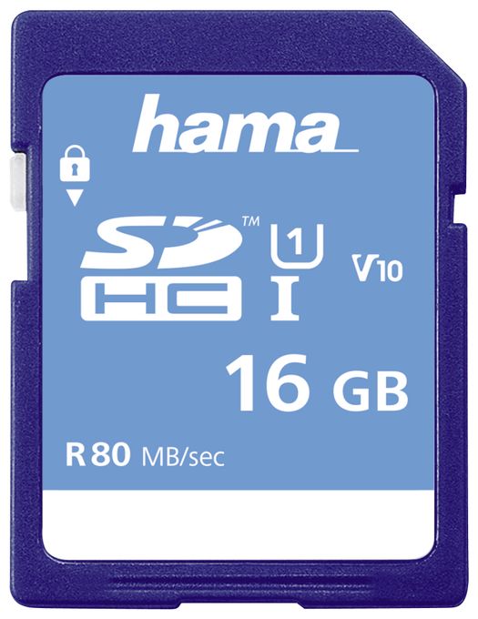 SDHC Speicherkarte 16 GB Class 1 (U1) Klasse 10 181094 