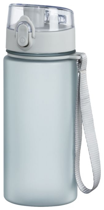 Kunststoff, Silikon  181590 Sport-Trinkflasche 0,5l (Blau, Transparent) 