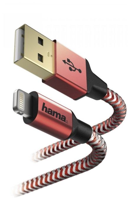 Stecker Lightning auf USB C 1,5 m  183310 Reflective (Rot) 