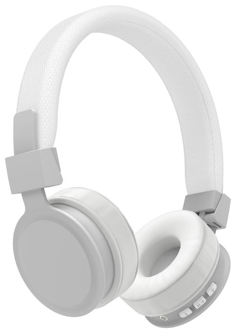 Ohraufliegender Bluetooth Kopfhörer kabellos 8 h Laufzeit  184085 Freedom Lit (Grau, Weiß) 