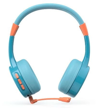 Ohraufliegender Bluetooth Kopfhörer kabellos 48 h Laufzeit USB Typ-C  184182 Teens Guard II (Blau, Orange) 