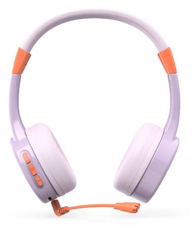 Ohraufliegender Bluetooth Kopfhörer kabellos 48 h Laufzeit USB Typ-C  184183 Teens Guard II (Orange, Violett) 