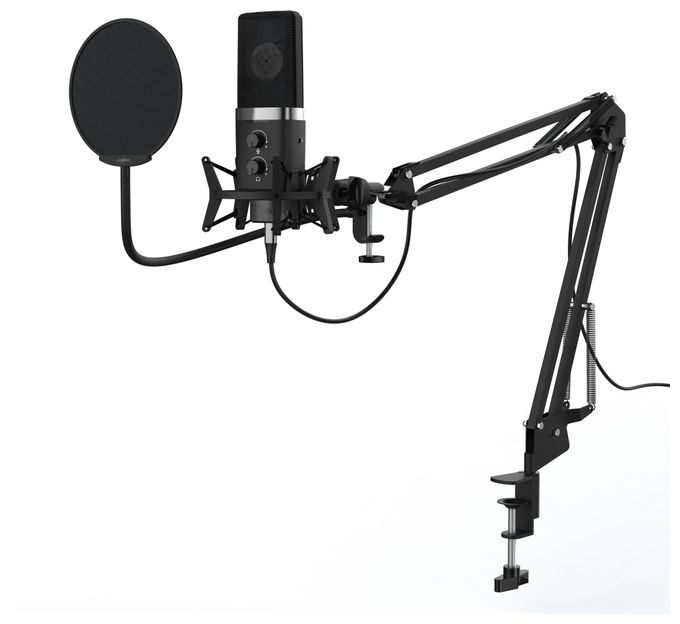 Kabelgebunden Tischmikrofon USB  186087 Stream 900HD Studio (Schwarz) 