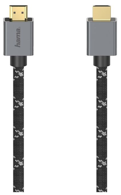48 Gbit/s Stecker Gerade HDMI auf HDMI Typ A (Standard) 2 m  200504 (Schwarz, Grau) 