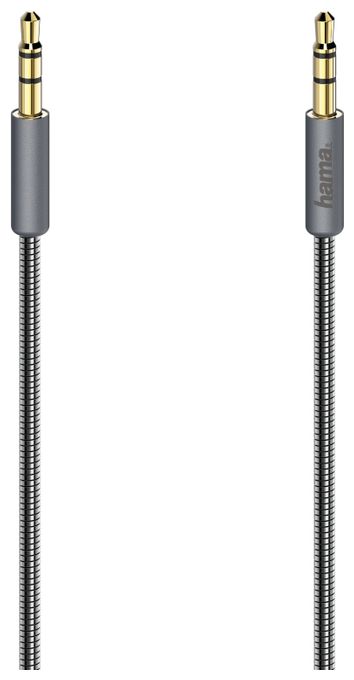 Stecker 3,5 mm Klinke auf 3,5 mm Klinke 0,75 m  200508 Audio-Kabel Elite (Anthrazit) 