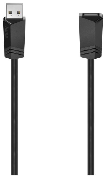 0,48 Gbit/s Stecker USB A auf USB A Buchse 1,5 m  200619 (Schwarz) 