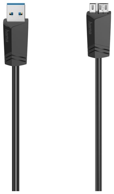 5 Gbit/s Stecker Micro-USB A auf USB A 0,75 m  200626 (Schwarz) 