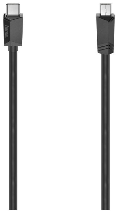 0,48 Gbit/s Stecker USB C auf Mini-USB A 0,75 m  200643 (Schwarz) 