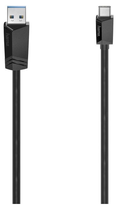 5 Gbit/s Stecker USB C auf USB A 0,75 m  200651 (Schwarz) 