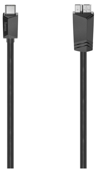 5 Gbit/s Stecker USB C auf Micro-USB A 0,75 m  200655 (Schwarz) 