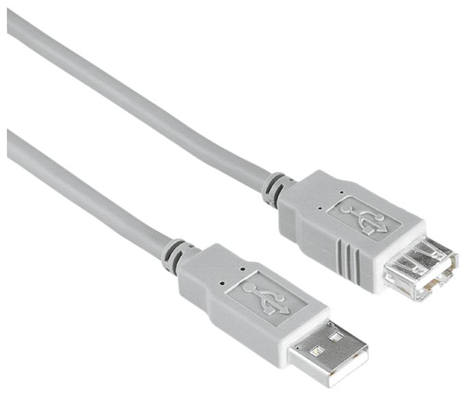 0,48 Gbit/s Stecker USB A auf USB A Buchse 1,5 m  200905 (Grau) 