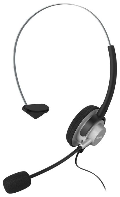 Ohraufliegender Kopfhörer Kabelgebunden  201157 On-Ear-Headset für DECT-Telefone 2,5-mm-Klinke (Schwarz, Silber) 