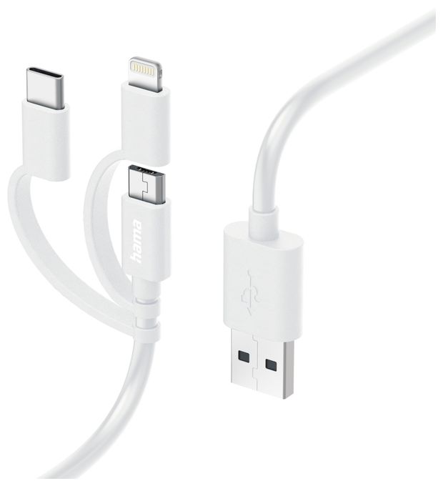0,48 Gbit/s Stecker USB A auf Micro-USB B 1 m  201535 (Weiß) 
