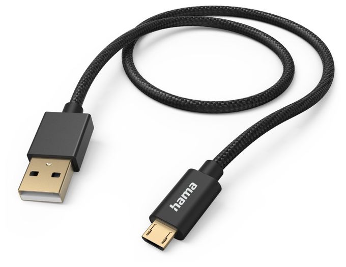 0,48 Gbit/s Stecker USB A auf Micro-USB B 1,5 m  201543 Fabric (Schwarz) 