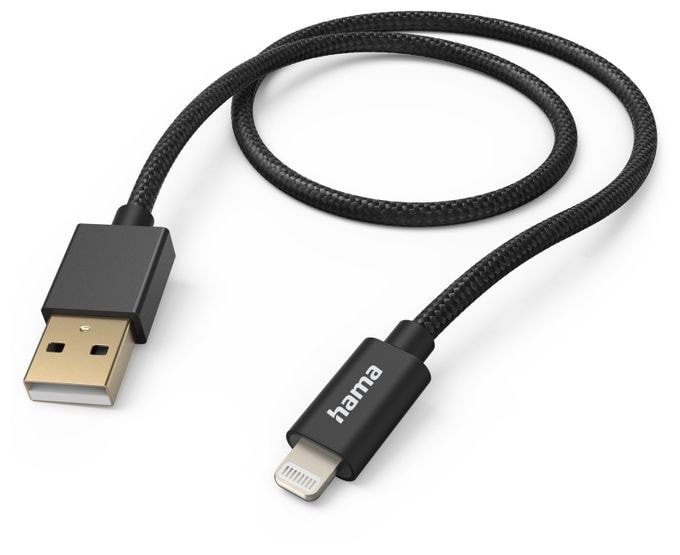 Stecker Lightning auf USB A 1,5 m  201544 Fabric (Schwarz) 