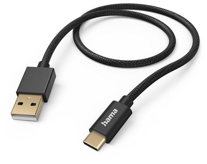 0,48 Gbit/s Stecker USB A auf USB C 1,5 m  201545 Fabric (Schwarz) 