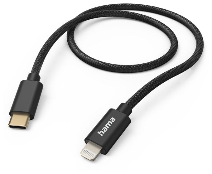 Stecker Lightning auf USB C 1,5 m  201546 Fabric (Schwarz) 