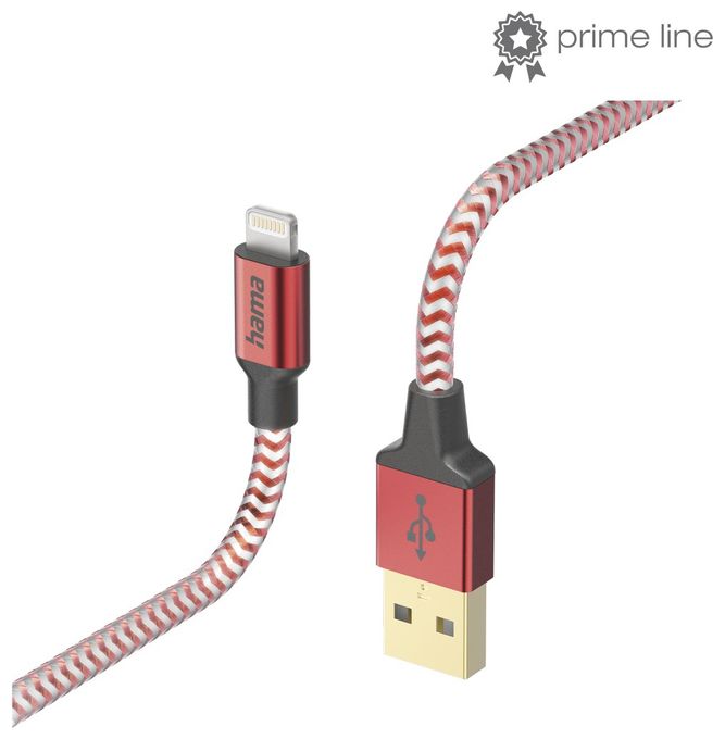 Stecker Lightning auf USB A 1,5 m  201554 Reflective (Rot) 