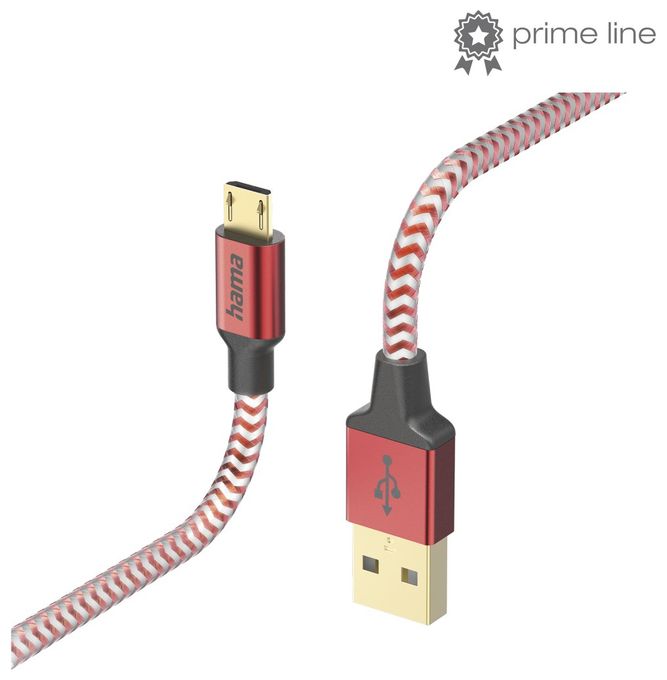 0,48 Gbit/s Stecker USB A auf Micro-USB B 1,5 m  201556 Reflective (Rot) 