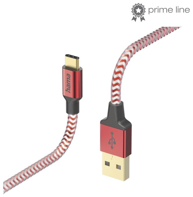0,48 Gbit/s Stecker USB A auf USB C 1,5 m  201559 Reflective (Rot) 