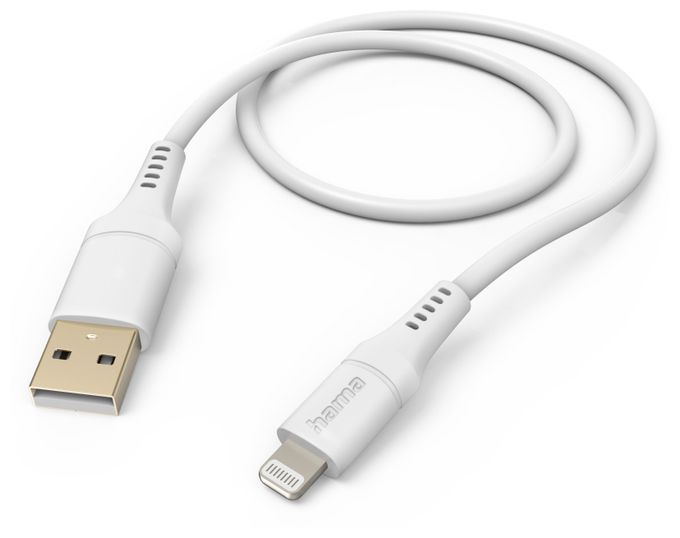 Stecker Lightning auf USB A 1,5 m  201568 Flexible (Weiß) 