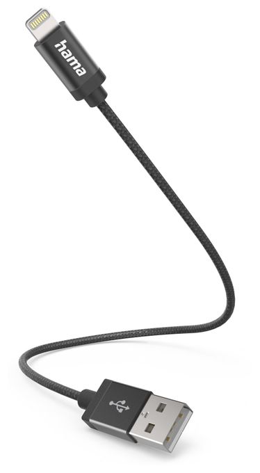 Stecker Lightning auf USB A 0,2 m  201578 (Schwarz) 