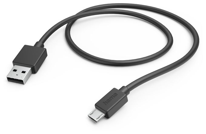 0,48 Gbit/s Stecker Micro-USB A auf USB A 1 m  201584 (Schwarz) 