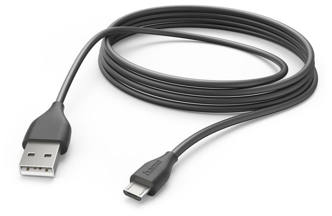 0,48 Gbit/s Stecker USB A auf Micro-USB B 3 m  201588 (Schwarz) 
