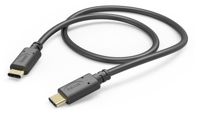 0,48 Gbit/s Stecker USB C auf USB C 1 m  201589 (Schwarz) 