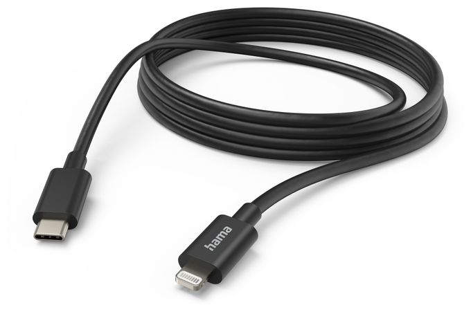 Stecker Lightning auf USB C 3 m  201599 (Schwarz) 