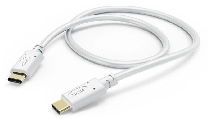 0,48 Gbit/s Stecker Rundkabel USB C auf USB C 1,5 m  201704 (Weiß) 