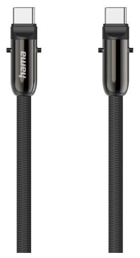 0,48 Gbit/s Stecker Rundkabel USB C auf USB C bis 60 W 1,2 m  201751 (Schwarz) 
