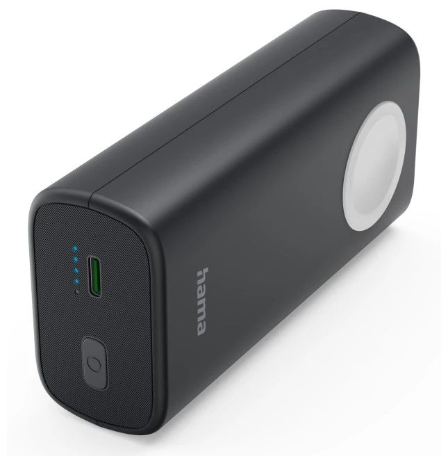 10000 mAh Powerbank USB Typ-C  201768 Watch (Schwarz, Grau) 