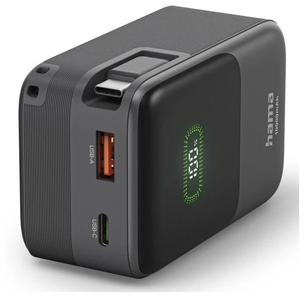 10000 mAh Powerbank USB Typ-C  201784 Roll Up 10 (Anthrazit) 