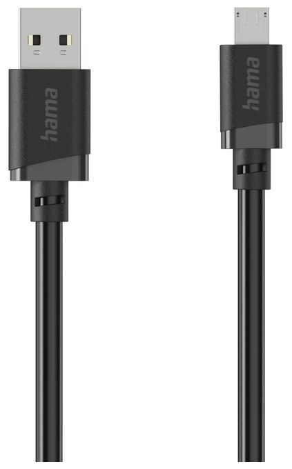 0,48 Gbit/s Stecker USB A auf Micro-USB B 2 m  201804 (Schwarz) 