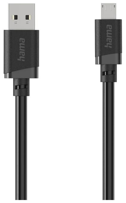 0,48 Gbit/s Stecker Rundkabel USB A auf Micro-USB B 3 m  201805 (Schwarz) 