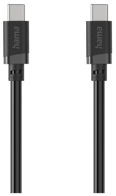 0,48 Gbit/s Stecker USB C auf USB C 2 m  201808 (Schwarz) 