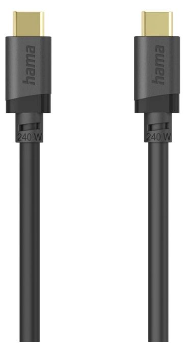 5 Gbit/s Stecker USB C auf USB C bis 240 W 0,75 m  202008 (Schwarz) 