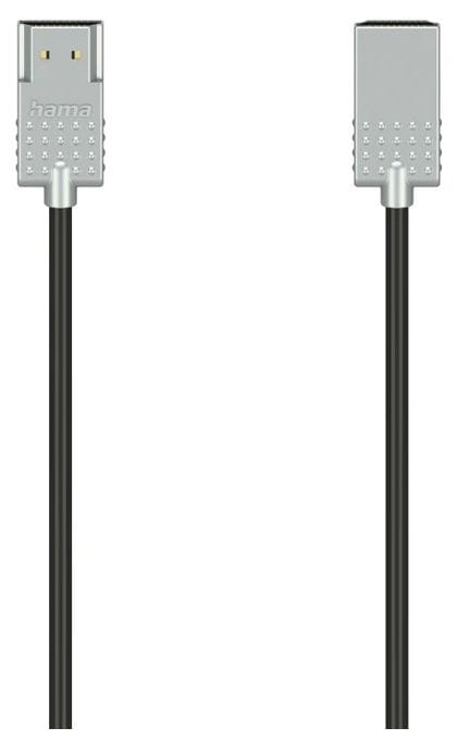 18 Gbit/s Stecker Gerade HDMI auf HDMI Typ A (Standard) 1 m  205074 Ultra-Slim (Schwarz, Silber) 